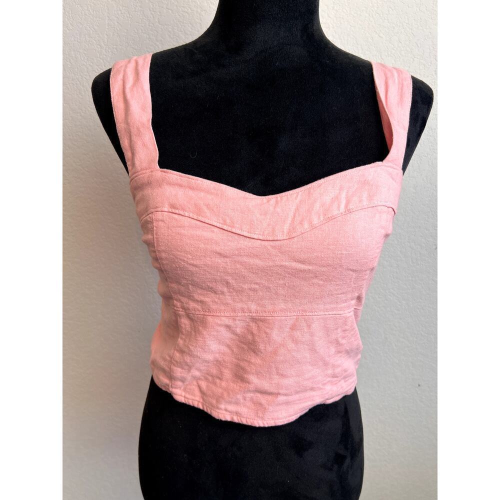 Abercrombie & Fitch Women's Cropped Linen Top - Size M